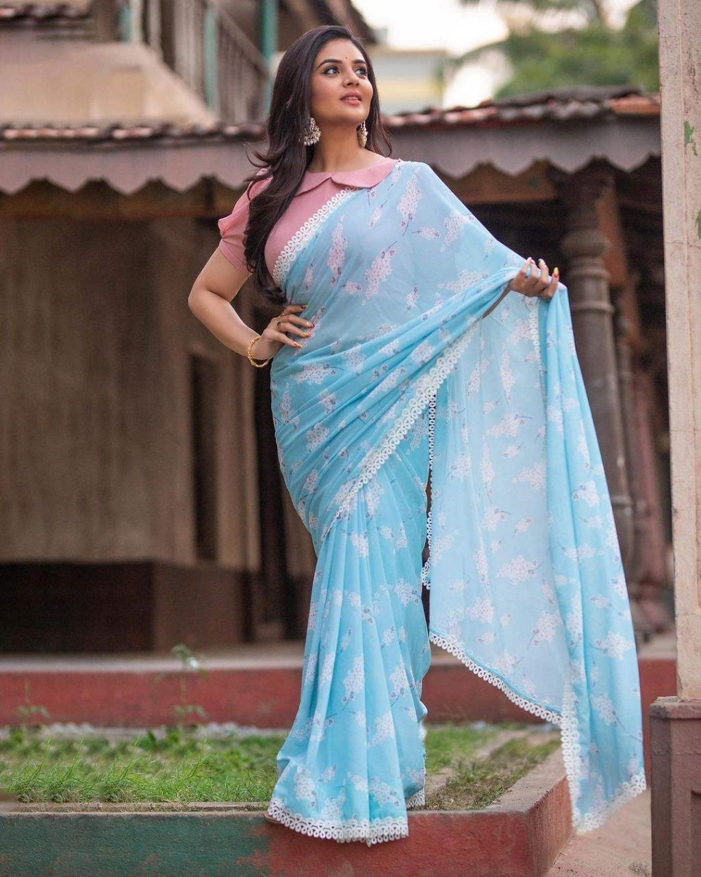 Sitha By Teeya Georgette Printed Sarees Catalog
